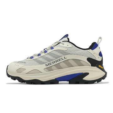 Merrell 戶外鞋 Moab Speed 2 GTX 男鞋 米白 藍 防水 黃金大底 郊山 登山鞋 ML038063