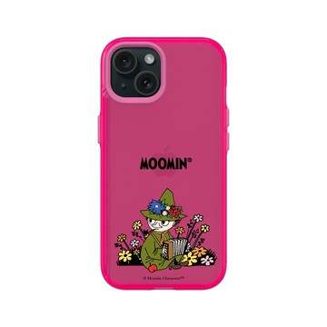iPhone 15 Clear 粉漾桃 - Moomin - 史力奇Snufkin