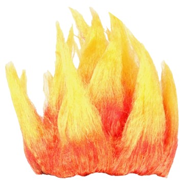 Market Gamsung 火焰假髮  1個  橘色