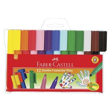 德國 Faber-Castell 輝柏 66-2000-12 JUMBO 連接筆 彩色筆 (12色)【APP滿額下單4%點數(單一帳號最高1000點)】7/31止