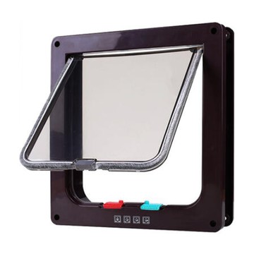 寵物活動門 雙向 適用於貓/7斤內小型犬  XL  黑色  1個