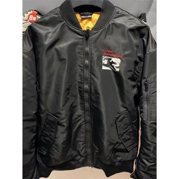 中國李寧 滑板系列男子運動休閑潮流印花棉服飛行夾克外套AJMT027