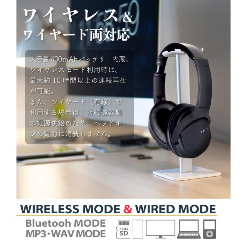 ワイヤレスヘッドホン Bluetooth5.3 ブルートゥース ヘッドセット ヘッドフォン 高音質 重低音 iPhone Android 有線 無線  Hi-Fi アンドロイド コンパクト | LINEショッピング