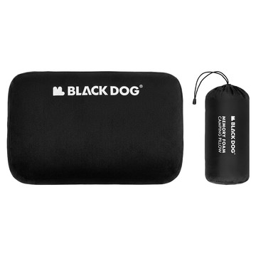 BLACK DOG 黑狗 雲片充氣枕 贈收納袋  夜幕黑  1個