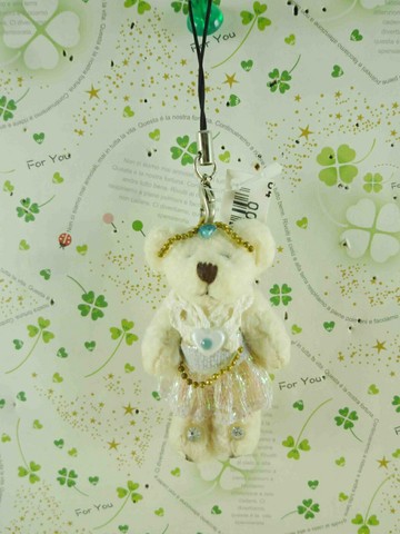 【震撼精品百貨】泰迪熊 Teddy Bear 吊飾-芭蕾藍 震撼日式精品百貨