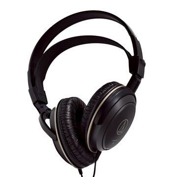 audio-technica 鐵三角 動圈式耳機 密閉式 原廠保固  黑色  ATH-AVC200