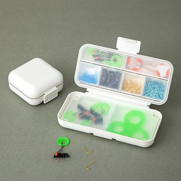 ⭐臺灣熱賣好物⭐釣魚配件收納盒多功能魚鉤魚線魚漂餌料專用整理盒防水工具零件盒