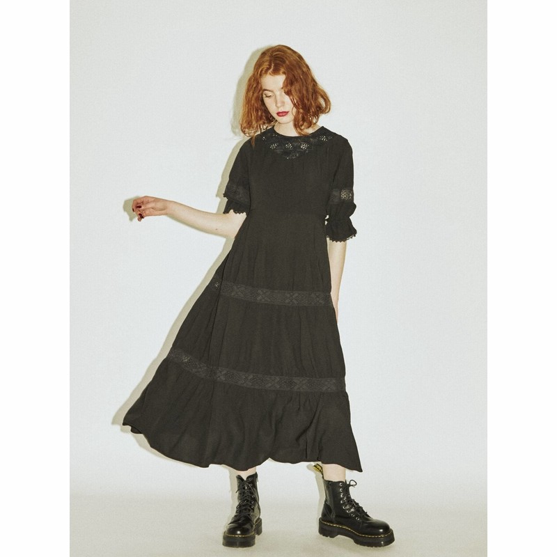 公式 Jouetie ジュエティ コットンクロシェティアードワンピース 通販 Lineポイント最大get Lineショッピング