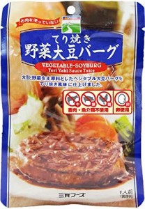 三育フーズ てり焼き野菜大豆バーグ 100g×5個