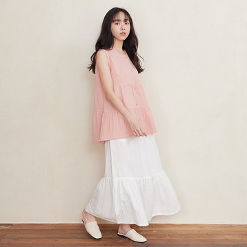 會呼吸∣乾爽透氣二重紗魚尾裙/長裙