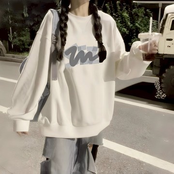 高雄現貨 大學t長袖 韓系大學t 寬鬆大學t 純棉大學t 慵懶風上衣 休閒大學t 刷毛大學t 秋冬加厚大學t 簡約風