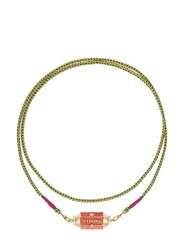 Marie Lichtenberg - 18kt yellow gold Vivons Hereux Box Locket diamond necklace - women - Diamond/18kt Yellow Gold - One Size