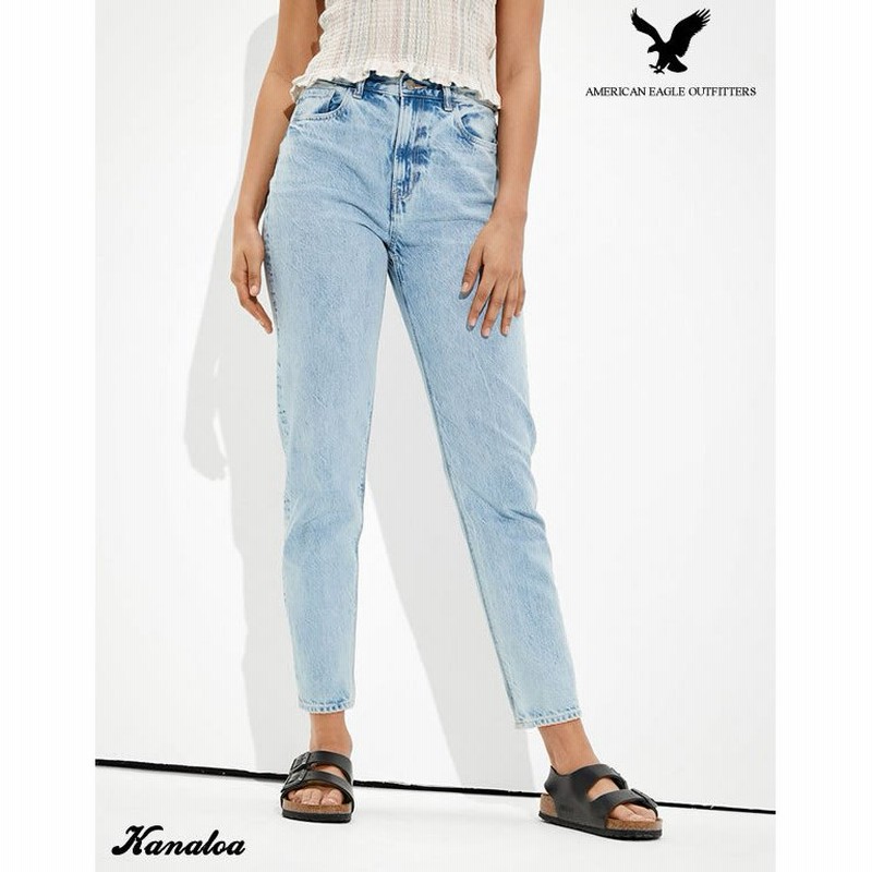 アメリカンイーグル マムジーンズ デニム パンツ レディース テーパード ブルー 大きいサイズあり 通販 Lineポイント最大0 5 Get Lineショッピング