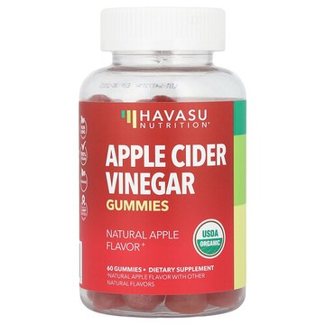 Havasu Nutrition, 蘋果醋軟糖，天然蘋果味，500 毫克，60 粒軟糖