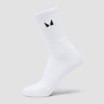 MP Unisex Crew Socks (1 Pack) - White - UK 2-5