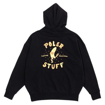 日本限定 13oz - BOOGIE BOARD HOOD寬鬆版連帽上衣 /休閒上衣 / 黑 黑色-M號