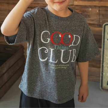 日本 BREEZE - 夏日字母印花短袖上衣-英文logo-雜灰