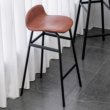 ??快速出貨 可開發票 鐵藝高腳凳小戶型餐廳皮吧椅靠背塑料吧臺椅高椅子復古工業風島臺