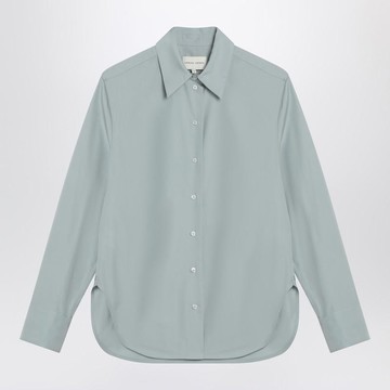 Loulou Studio Gray Fog Shirt In