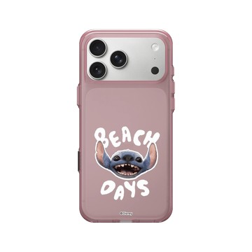 iPhone 17 Pro Max Clear (相機按鈕) 晶醺玫 - 迪士尼-史迪奇 Disney Stitch - 史迪奇 - 海灘日常