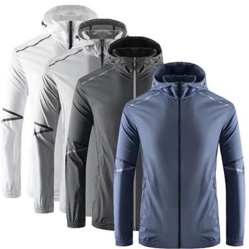 高爾夫冰絲防曬風衣男款輕薄防紫外線球衣服男夏季戶外運動皮膚衣