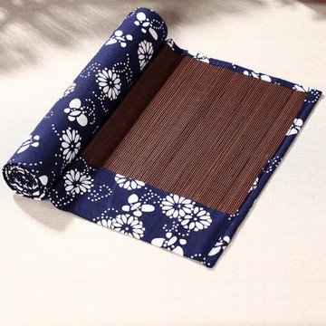 茶桌墊布茶道茶席茶墊布桌旗中式禪意布藝竹席茶具墊功夫茶桌墊子