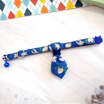 貓咪安全項圈、領帶、樹懶圖案