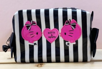 【震撼精品百貨】Hello Kitty 凱蒂貓~日本SANRIO三麗鷗KITTY化妝包/收納包-35th剪影*44212