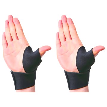 Cervin 日本製 拇指護腕固定帶 黑色  14-18cm  2個