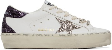 Golden Goose 白色 & 紫色 Hi Star Classic 运动鞋