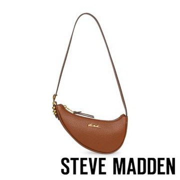 STEVE MADDEN-經典素色馬鞍肩背包 BICY-棕色