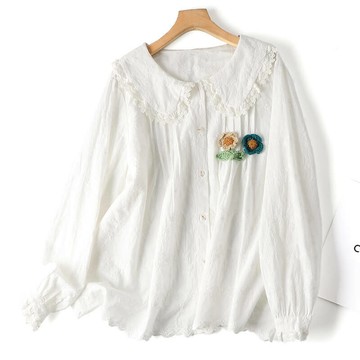 純棉刺繡襯衫810819