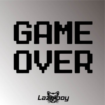 GAME OVER 車貼 貼紙 防水貼紙 行李箱貼紙 安全帽貼紙 筆電貼紙 反光貼紙 汽車貼紙 機車貼紙