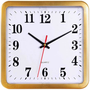 時鐘表客廳家用掛鐘墻上裝飾兒童房臥室長方形石英鐘時尚簡約掛表