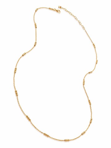 Monica Vinader - triple beaded 18-20" chain necklace - women - 18kt Gold Plated Silver - One Size