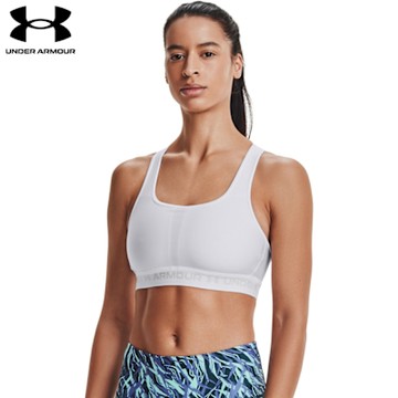 【UNDER ARMOUR】UA 女 Crossback中衝擊運動內衣-優惠商品