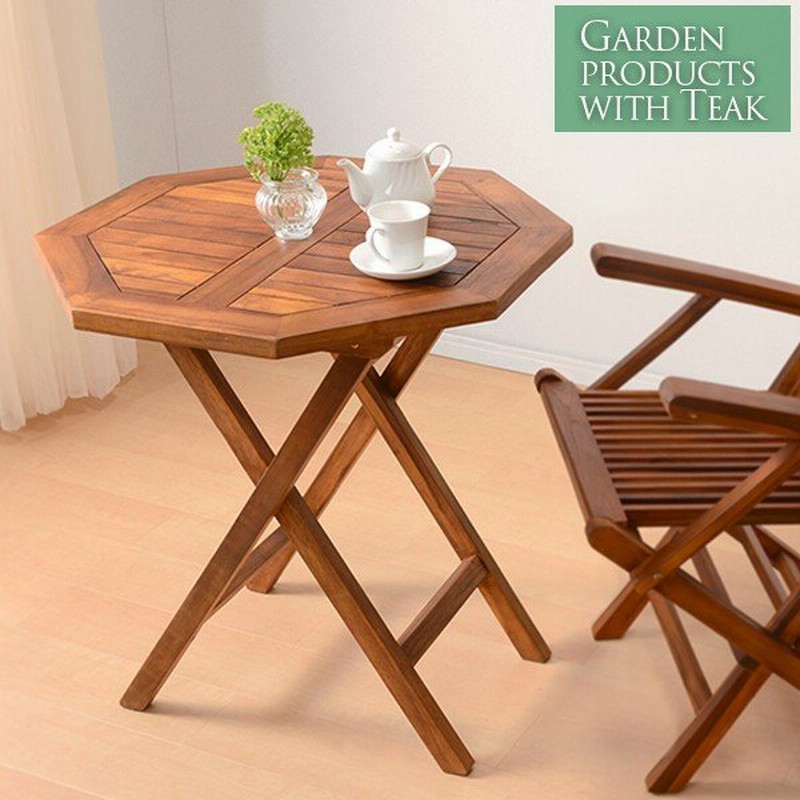 ガーデン テーブル おしゃれ サイドテーブル 木製 ベランダ 屋上 庭 テラス バルコニー ガーデニング カフェ風 アウトドア 折りたたみ 幅70cm 通販 Lineポイント最大0 5 Get Lineショッピング