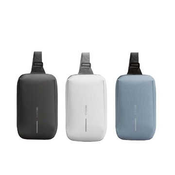 城市輕旅防水防盜 外拓胸包單肩包斜背包(桃品國際公司貨) 萊頓霧白