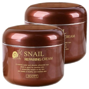 JIGOTT 蝸牛保濕修護面霜  2罐