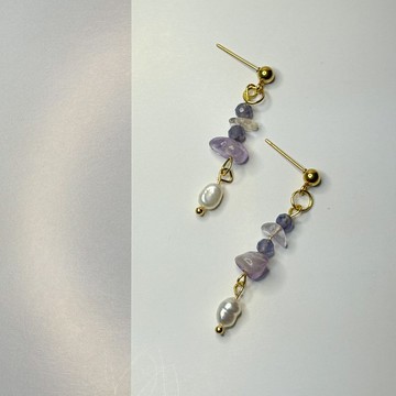 - 紫羅蘭舞裙 - 紫水晶.菫青石.淡水珍珠 招財學業進步意志力減肥