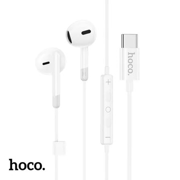 hoco. M109 Type-C 素悅線控帶麥數字耳機(白)