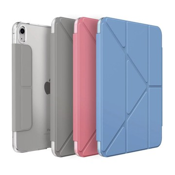 【Luxe3C】UNIQ｜Camden 抗菌磁吸設計帶支架多功能極簡透明保護套 (iPad 10.9吋，2022／第10代)