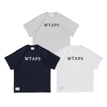 Wtaps Academy / 01 / Ss / Ctpl 灰 / 海軍藍 / 白色 Logo 短袖 251ATDT-