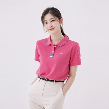遊遍天下 MIT台灣製女款抗UV吸濕排汗機能POLO衫 GS1059 / 粉色