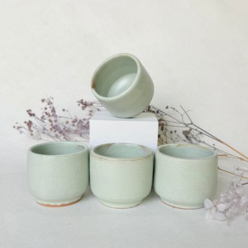 柔光莫蘭迪。手工小茶杯 茶杯 お湯吞 茶具 陶藝茶器 新年禮物