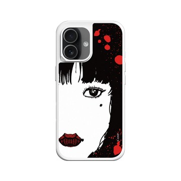 iPhone 17 SolidX 白 - 伊藤潤二驚選集 Junji Ito - 抽色設計款 - 富江