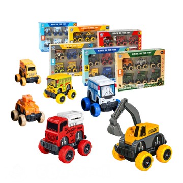 6入全迴力可愛造型小車子(828E)【888便利購】