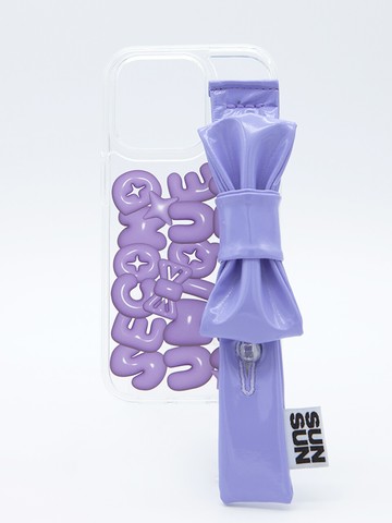 Sun Case Enamel Ribbon (purple)