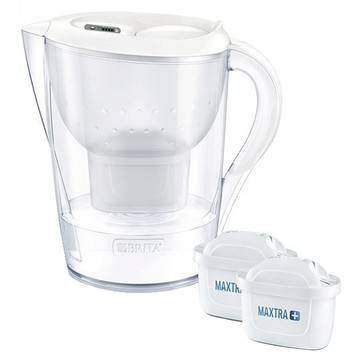 BRITA Marella 馬利拉濾水壺 + MXPRO 全效型濾芯 2個 3.5L  1套  白色