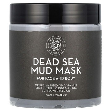 Pure Body Naturals, 死海泥面膜，8.8 盎司（250 克）